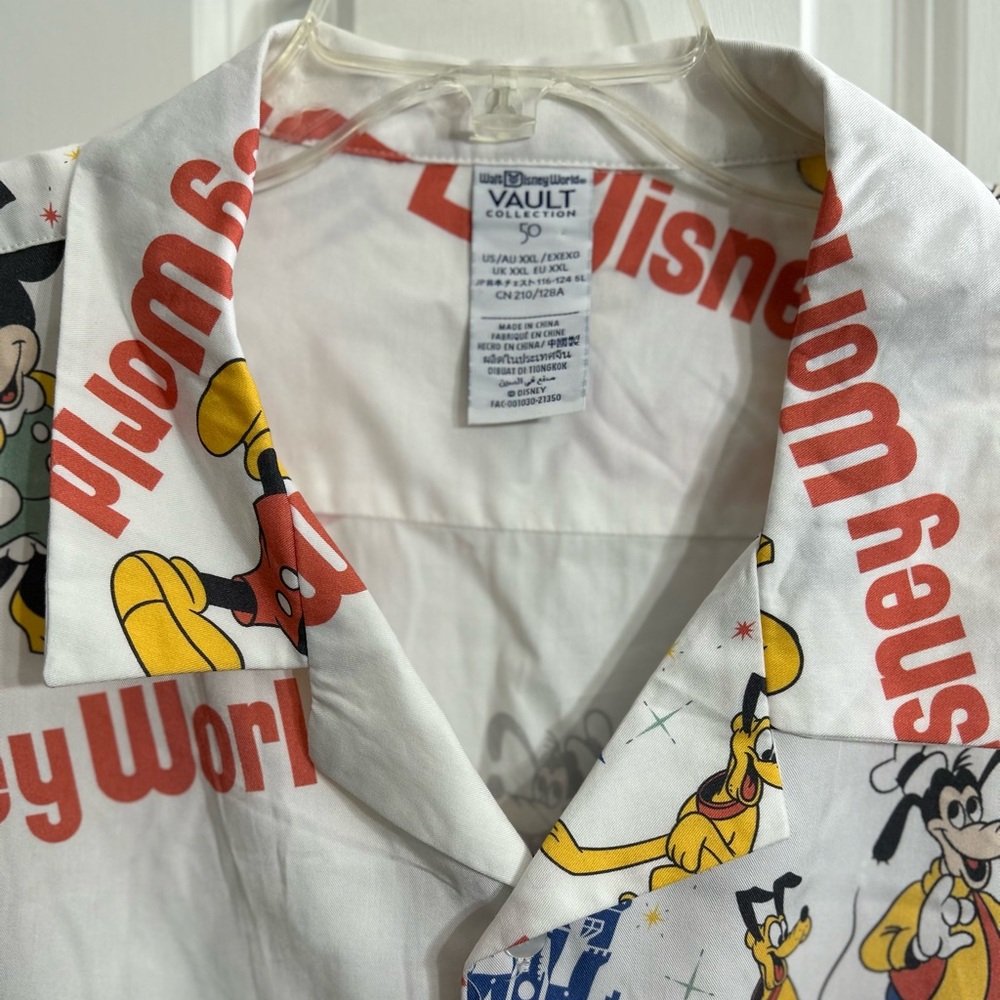 Disney World 50th Anniversary Men's Camp Short Sleeve Shirt Size XXL - Picture 5 of 12